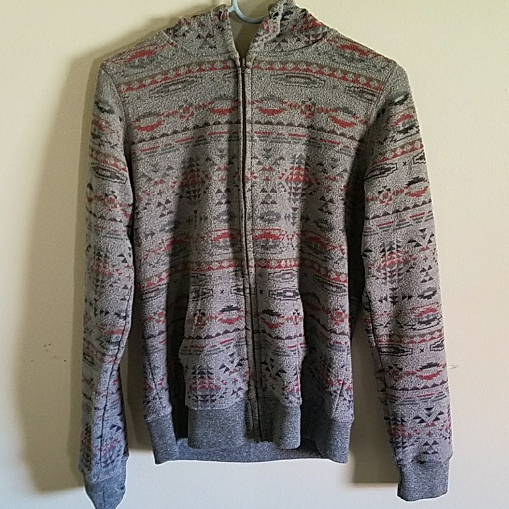 Aztec Zip Up Hoodie. So Nice. Size Large EUC